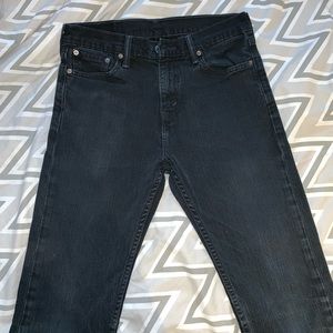Levi’s men’s straight jeans. Blue- black wash.